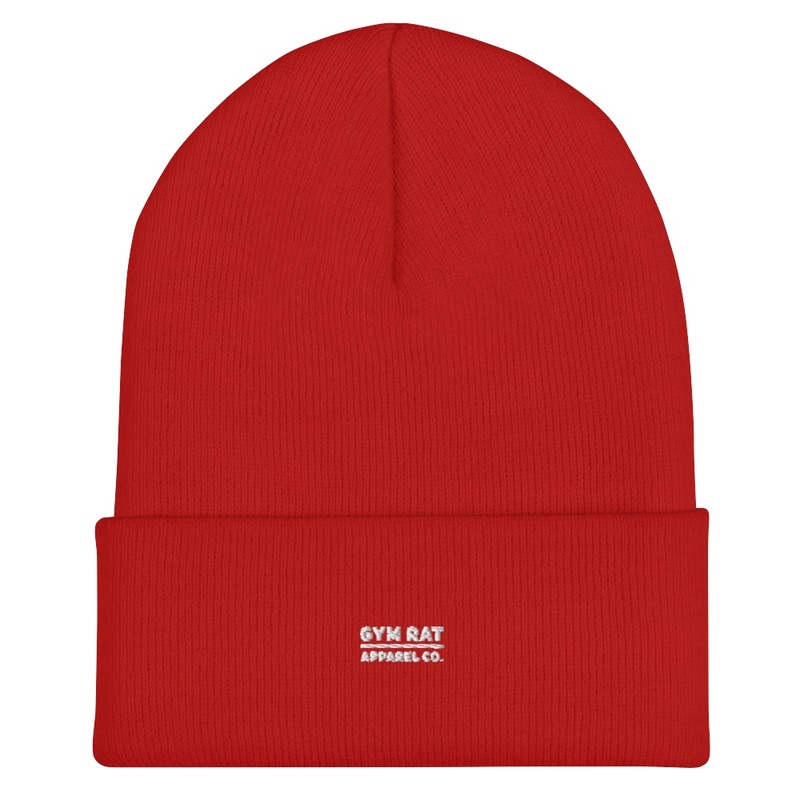 GYM RAT  Beanie - Red