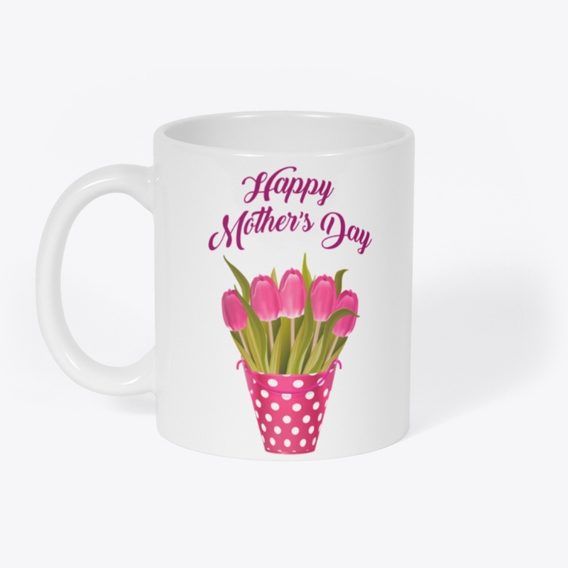 Happy mother's day with tulips