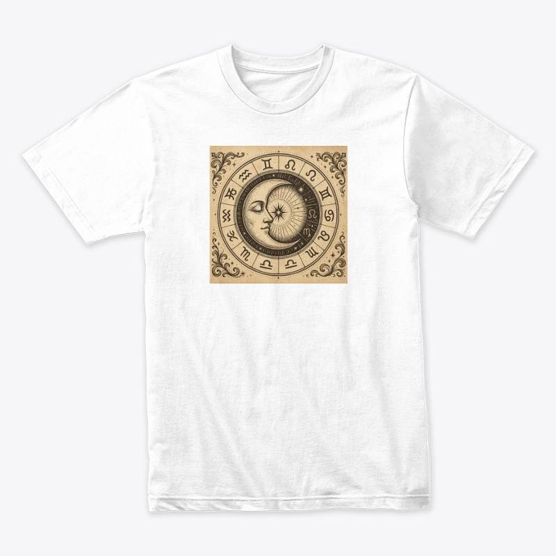 A stylized half moon