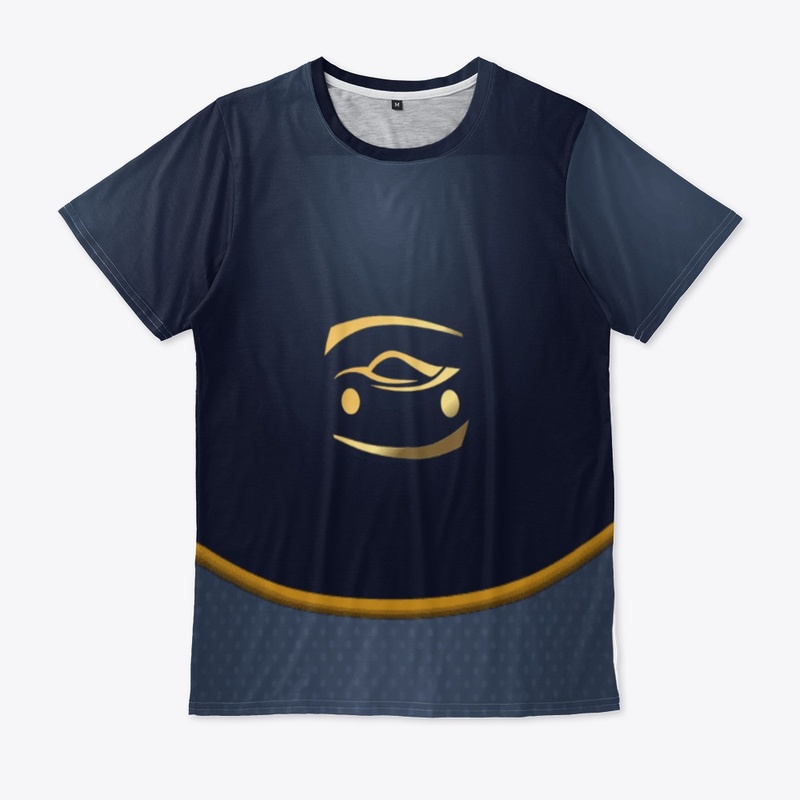 Sports car round neck tishirt 