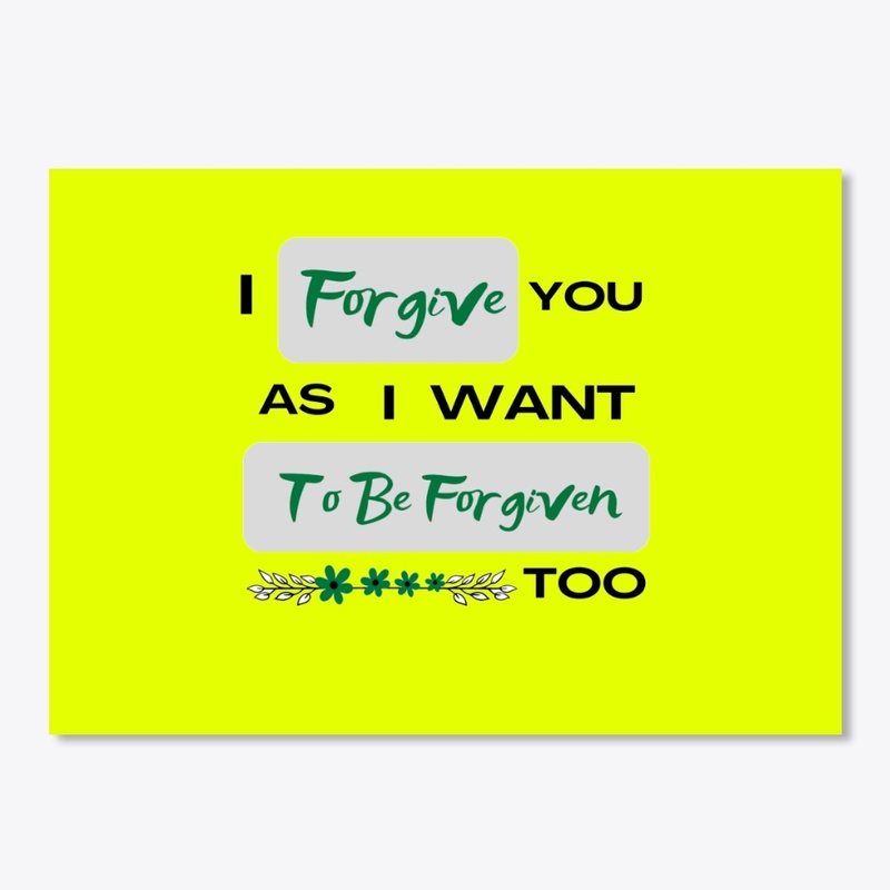 I forgive you  