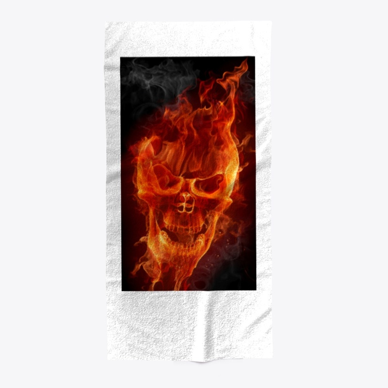 Fire skull