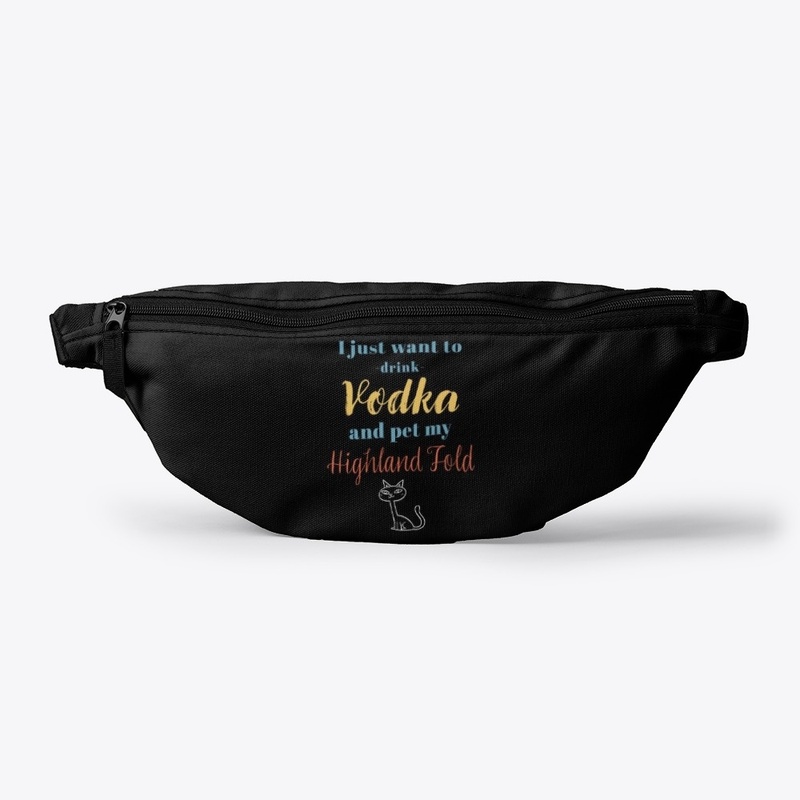 Drink Vodka Highland Fold Cat