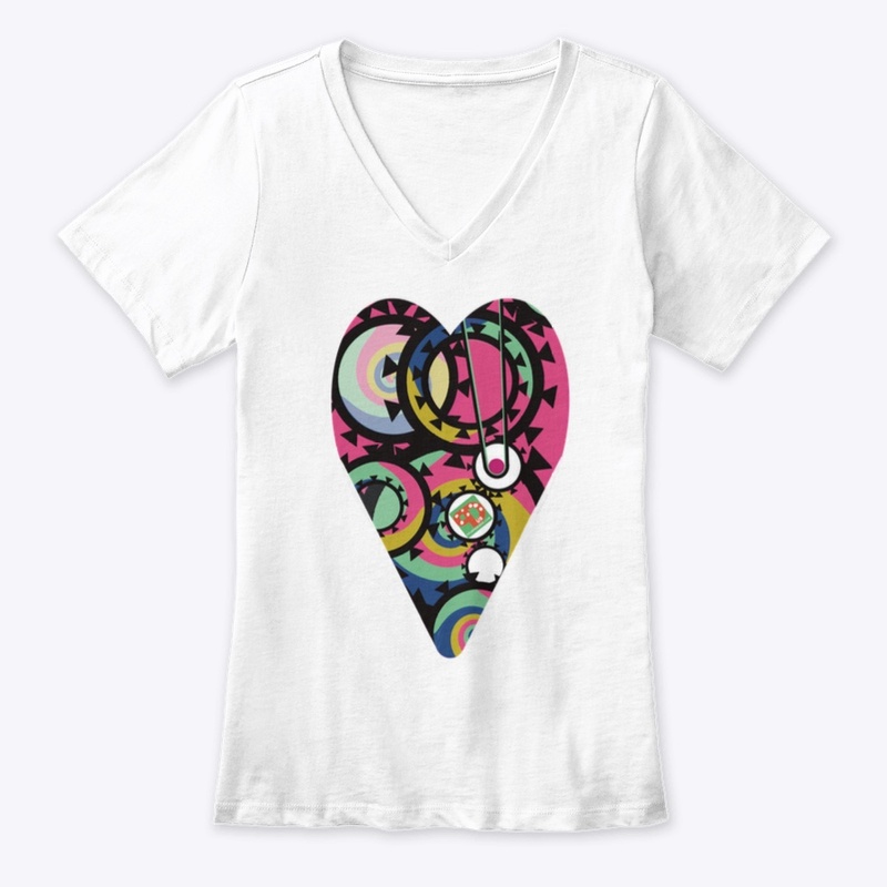 Skeleton Heart Gears Pink