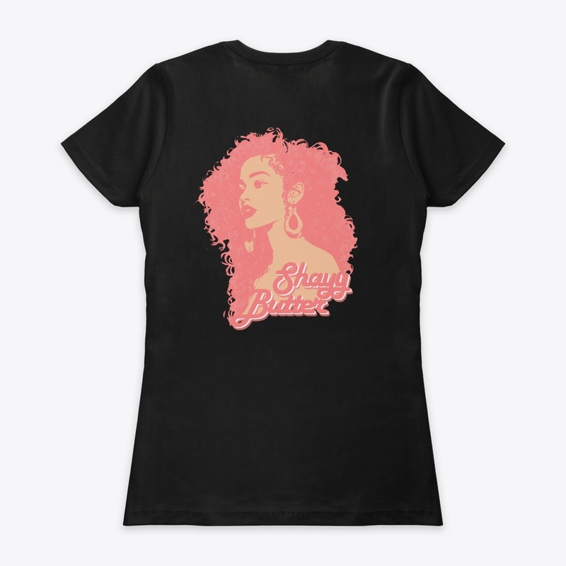 Curly Natural Haired Woman with Earrings