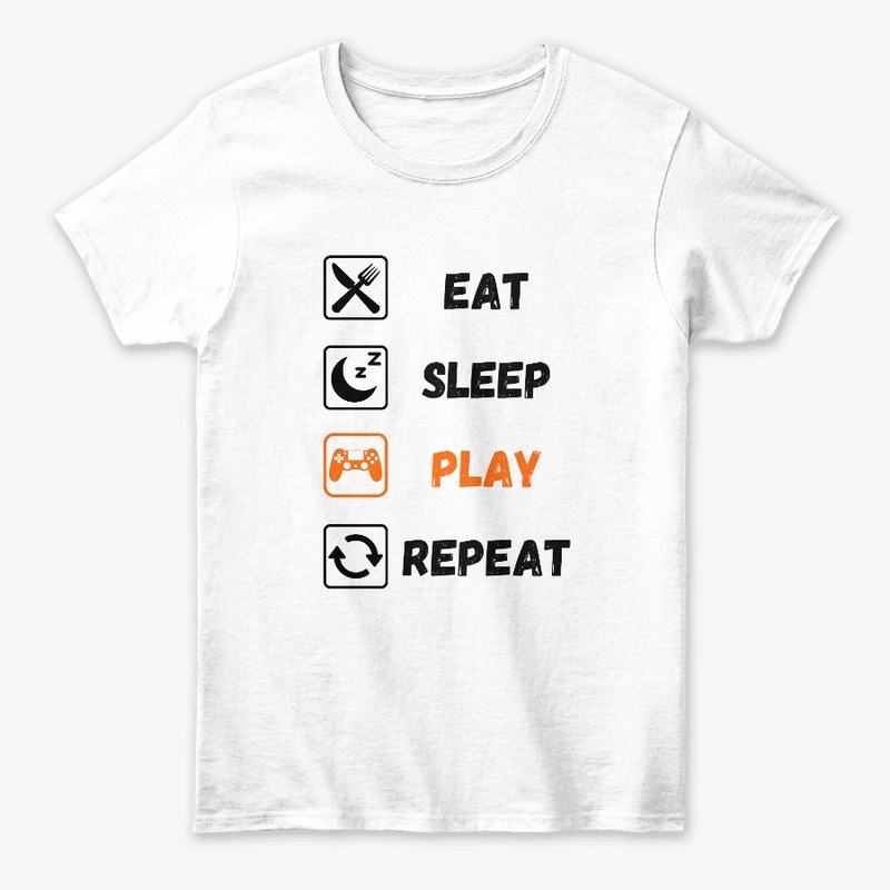 EAT SLEEP PLAY REPEAT White Edition