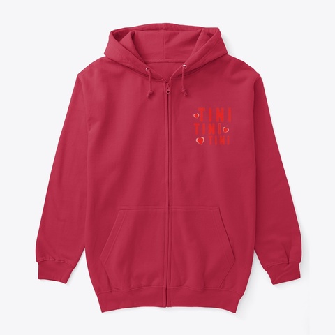 Tini Merch Deep Red Camiseta Front