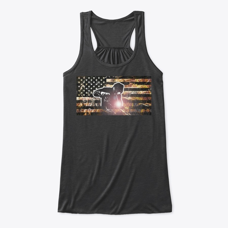 Welding Flag Sparks and Flames