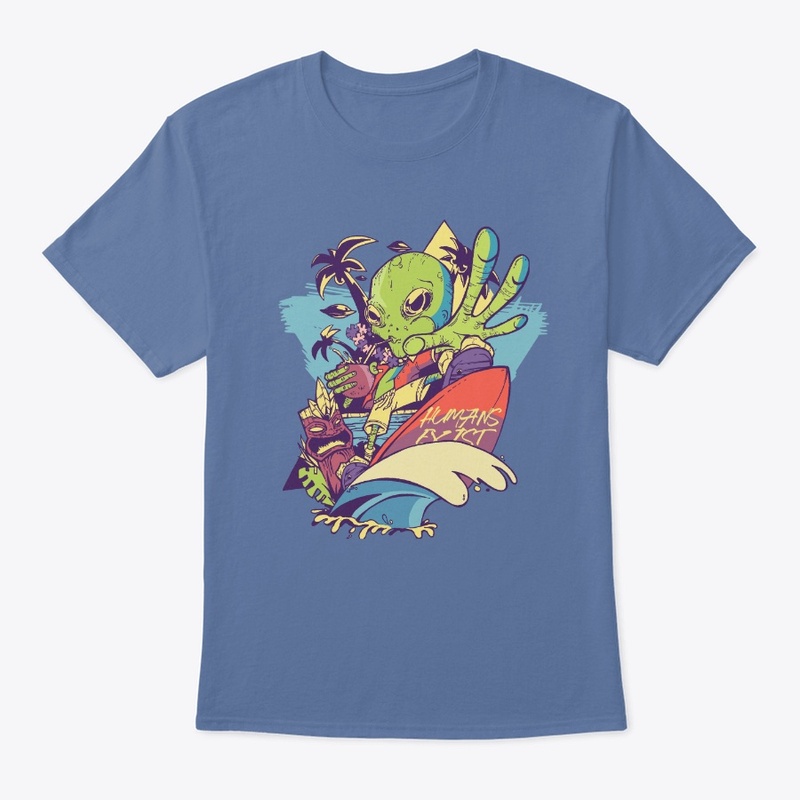 Martian goes to Hawaii Alien T Shirt