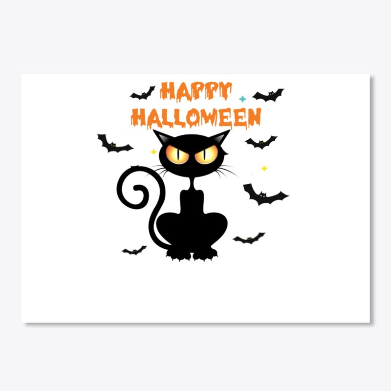 Happy Halloween - Black cat 05