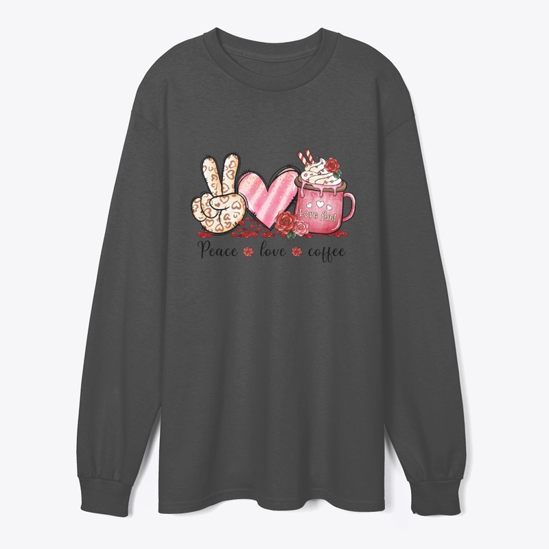 Peace Love Coffee – Retro Valentine Styl