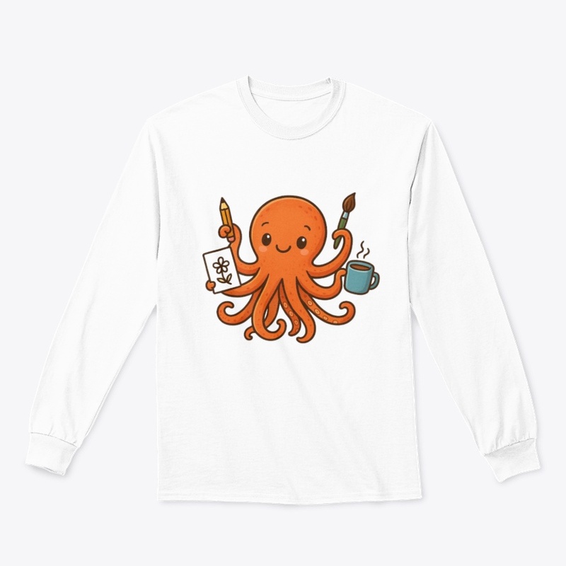 Whimsical Multitasking Octopus Creative