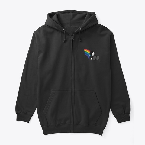Rainbow Grim Black Maglietta Front