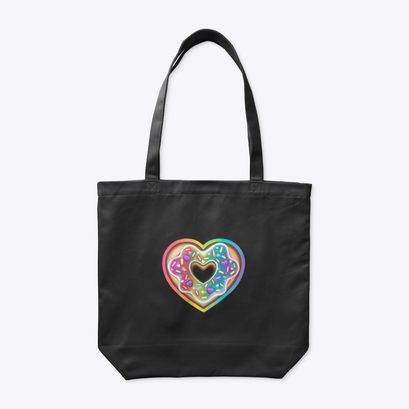 Rainbow Heart Doughnut 