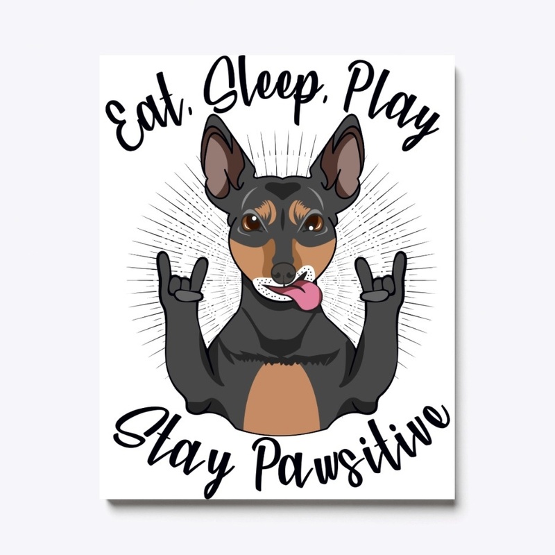Eat. Sleep. Play.  Stay pawsitive