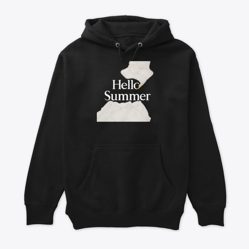 Elegant Marble "Hello Summer" Typography