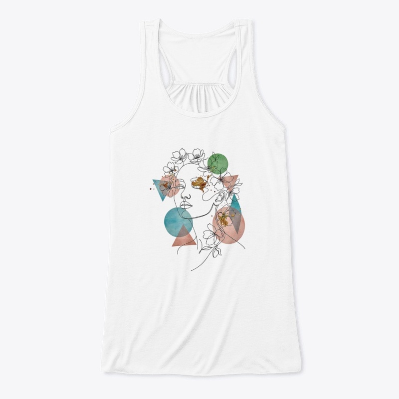 Floral Muse Line Art Tee
