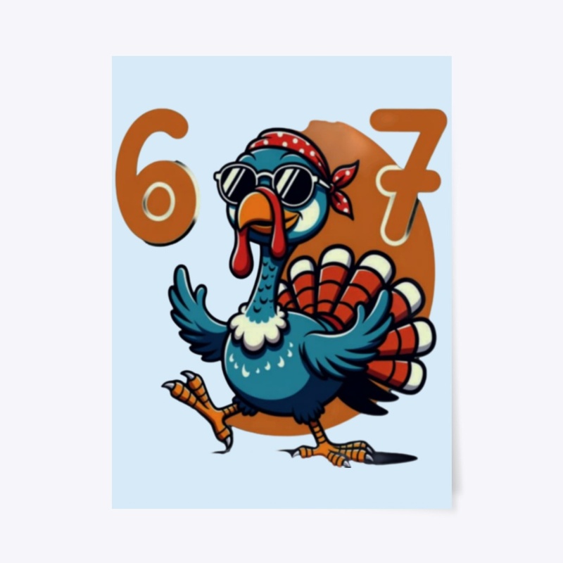 Cool Retro Turkey – Funny Thanksgiving