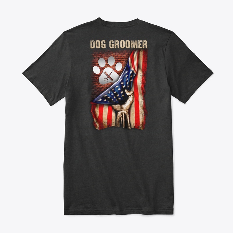 Proud American Dog Groomer Shirt 