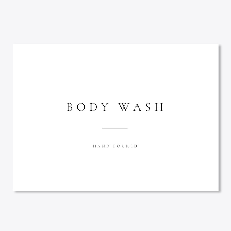 Body Wash Sticker