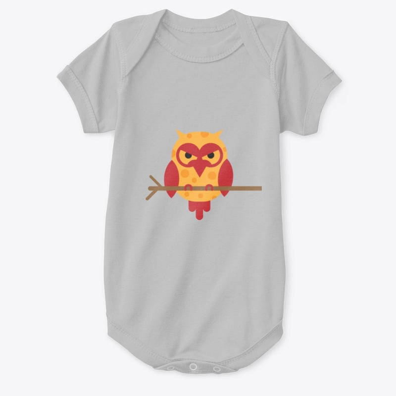 Owl on a tree branch