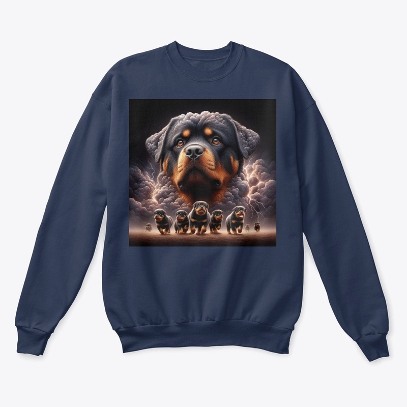Rottweiler and Puppies