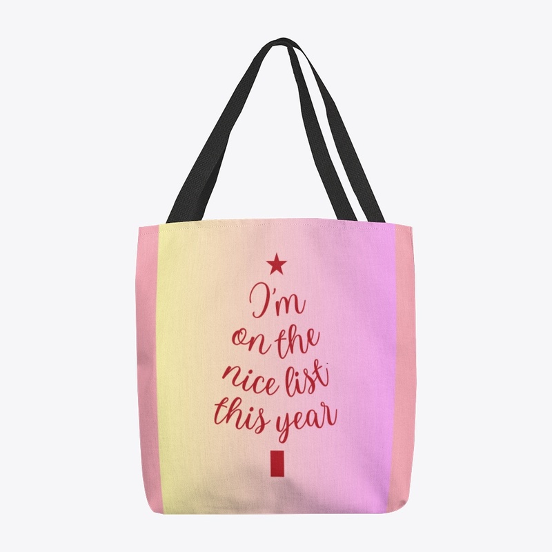 Colourfull merry tote bag