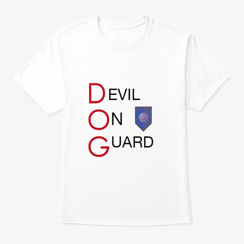 DOG-DEVIL ON GUARD.