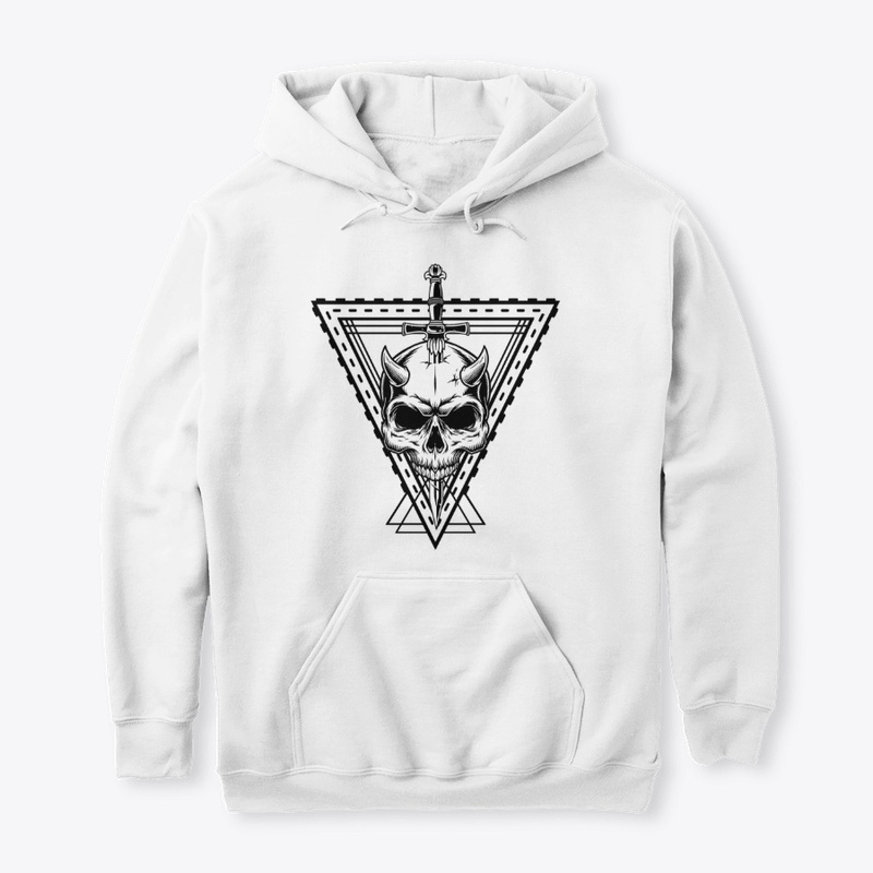 Geometric Satanic Skull Hoodie