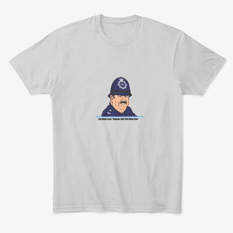 Sgt Dave Thin Blue Line Mens T-shirt