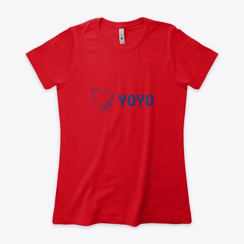 Tee Yoyo with love and flowers