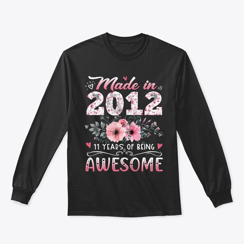 Made In 2012 Floral 11th Birthday