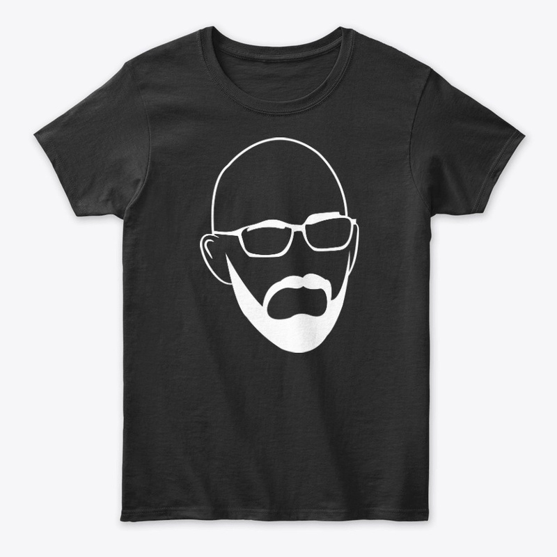 Simon Face - White on Black