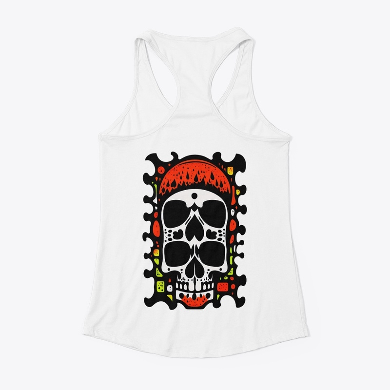 Skull horror by romero brito Tshort 