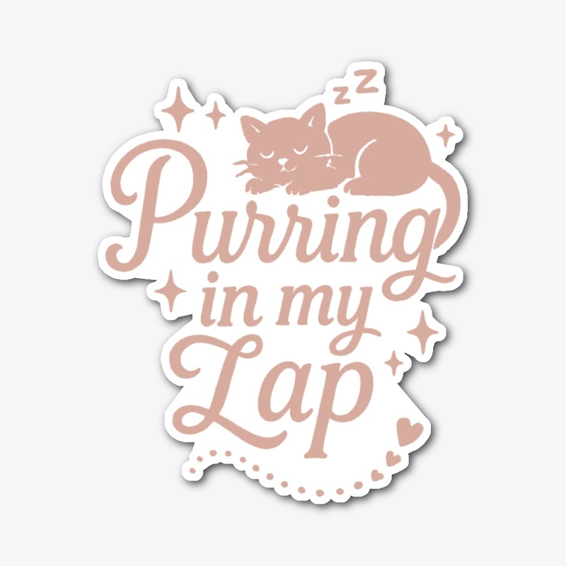 Purring in My Lap Cozy Cat Gift 