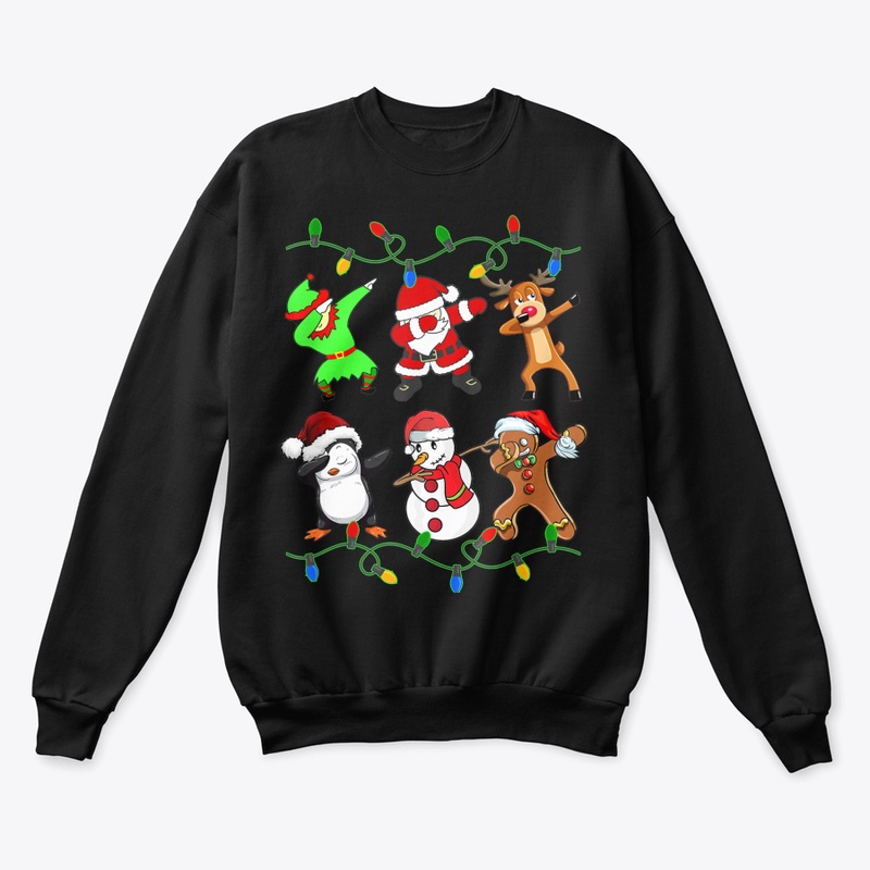 CHRISTMAS DABBING SANTA, ELF, SNOWMAN AN