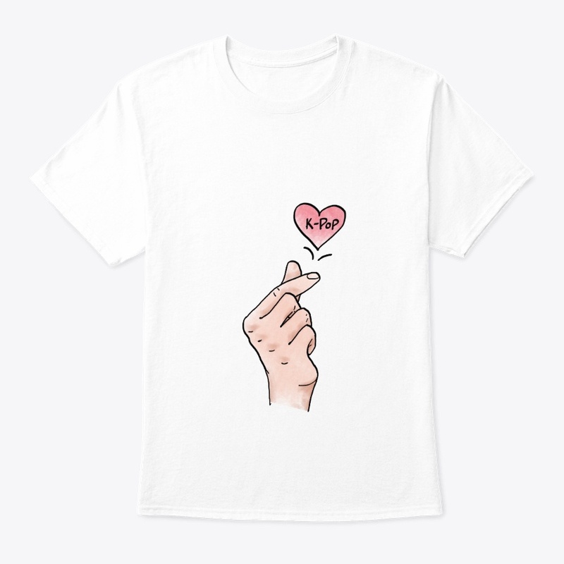 I heart Kpop. Korean finger heart