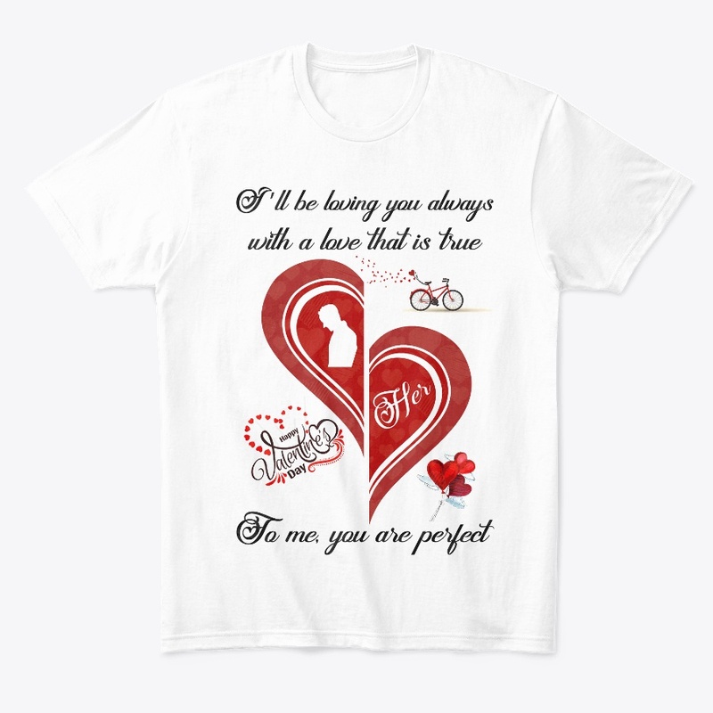 Valentine Couple T Shirt for Female 