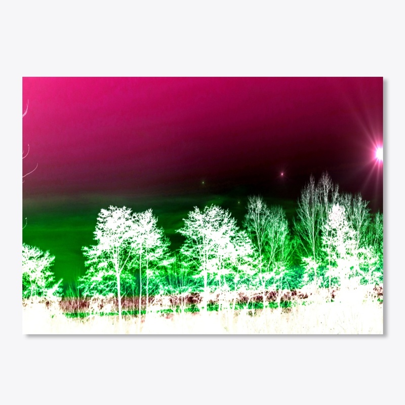 pink neon sky pattern