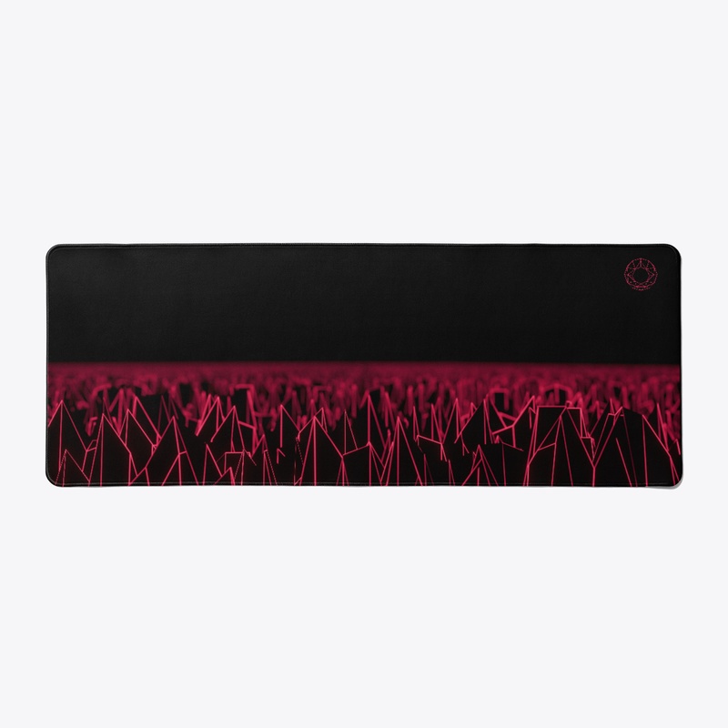 Red Spiky Vaporwave Field