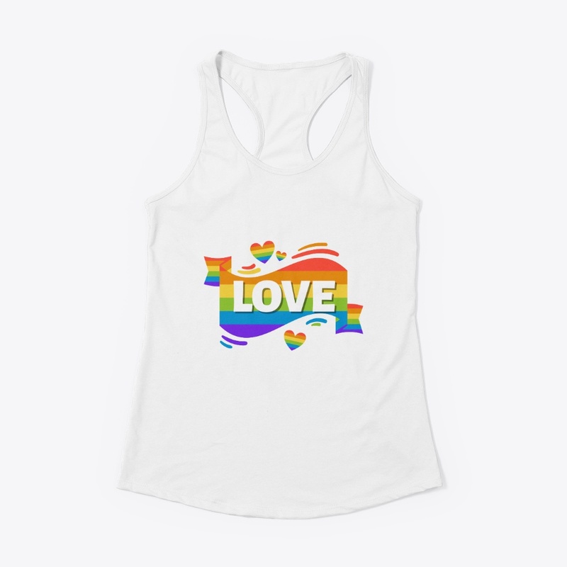Elevate your style Love Women racer back