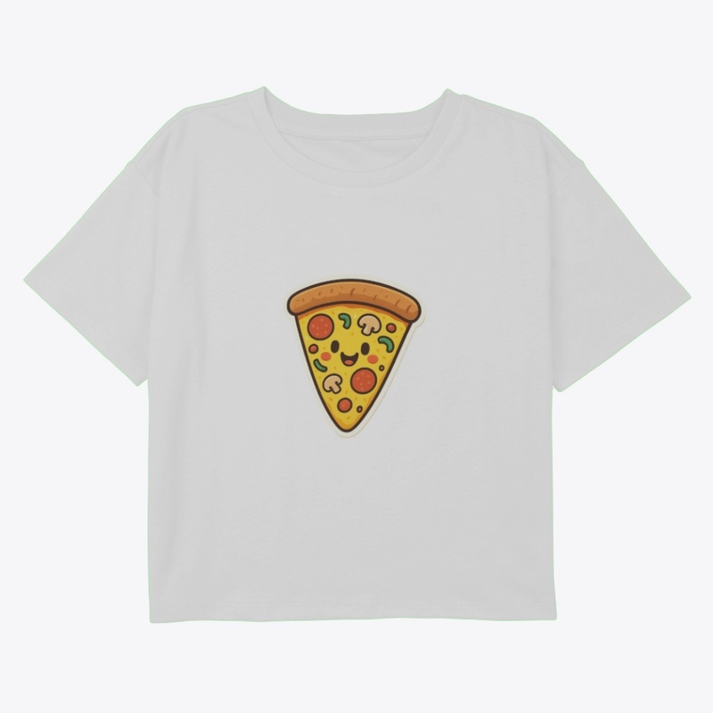 Happy Pizza Slice Fun & Whimsical Design