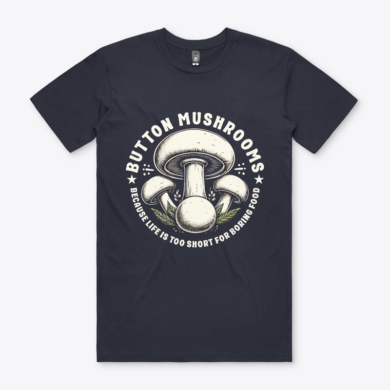 White Button Mushroom T-Shirt