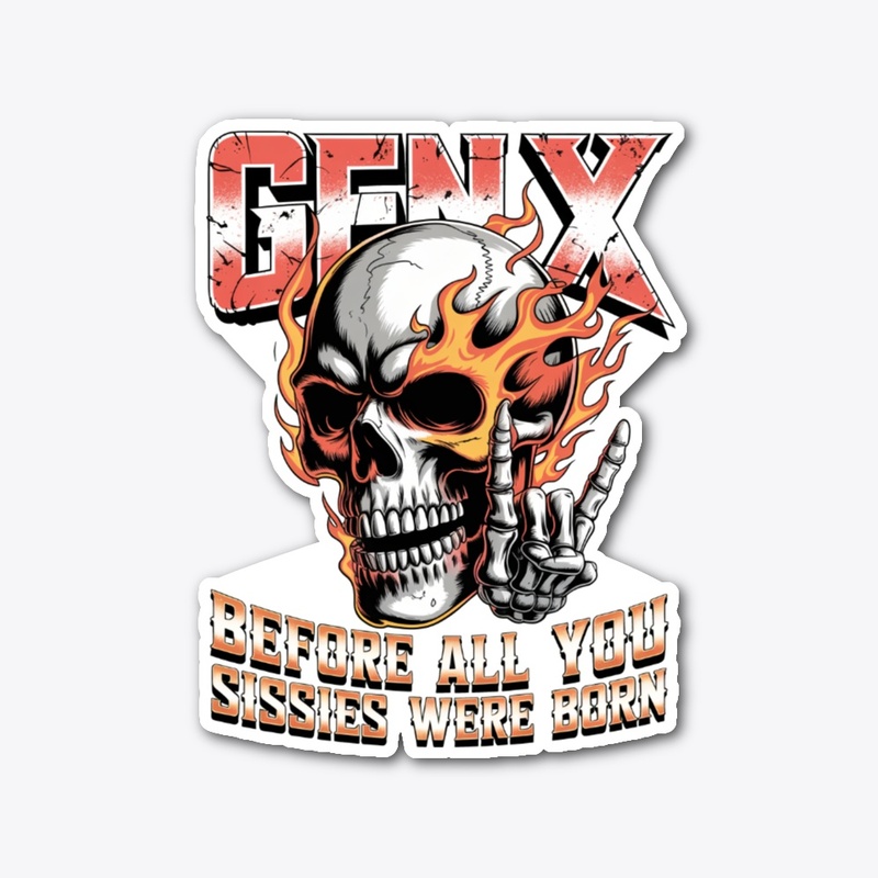 X Generation Skull Badass Rock Hand