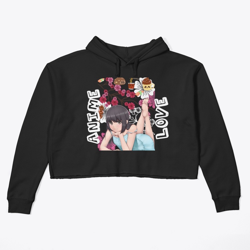 Crop Sweater Anime Love 