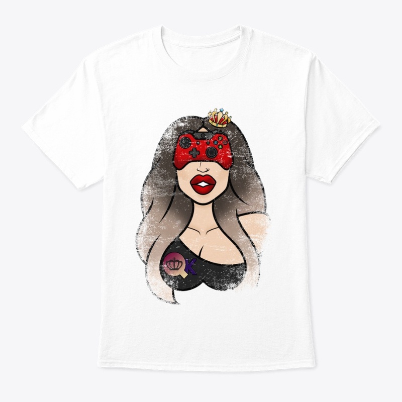 QueenieKris Game Queen Logo Distressed W