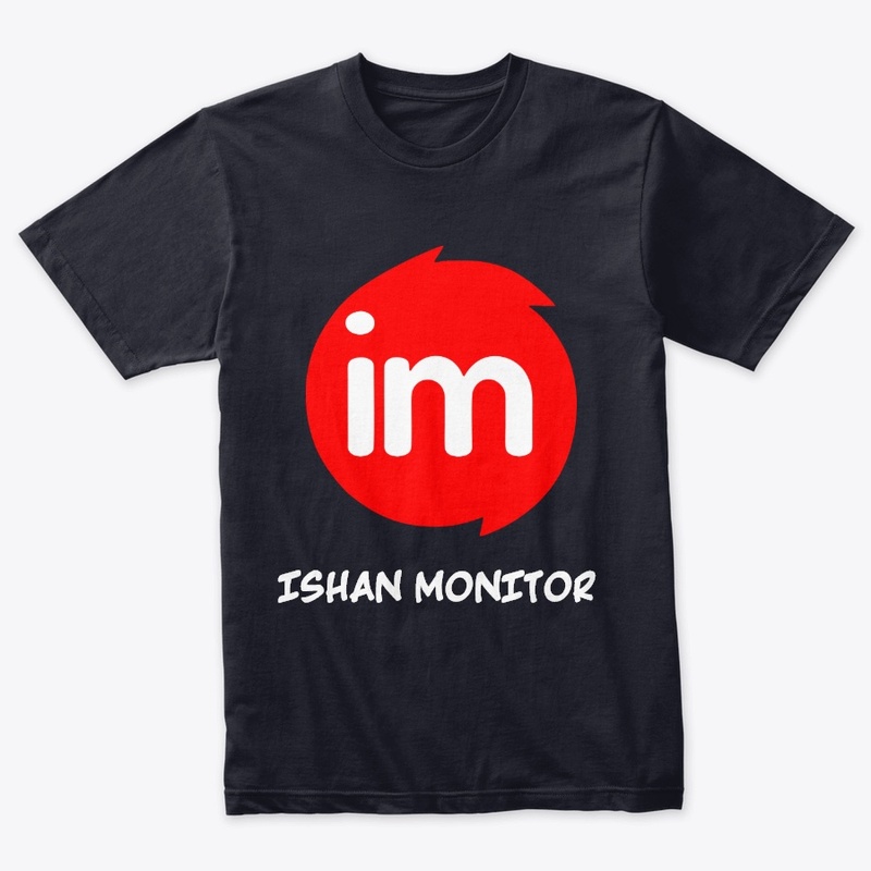 Black T-Shirt with Monitor Logo