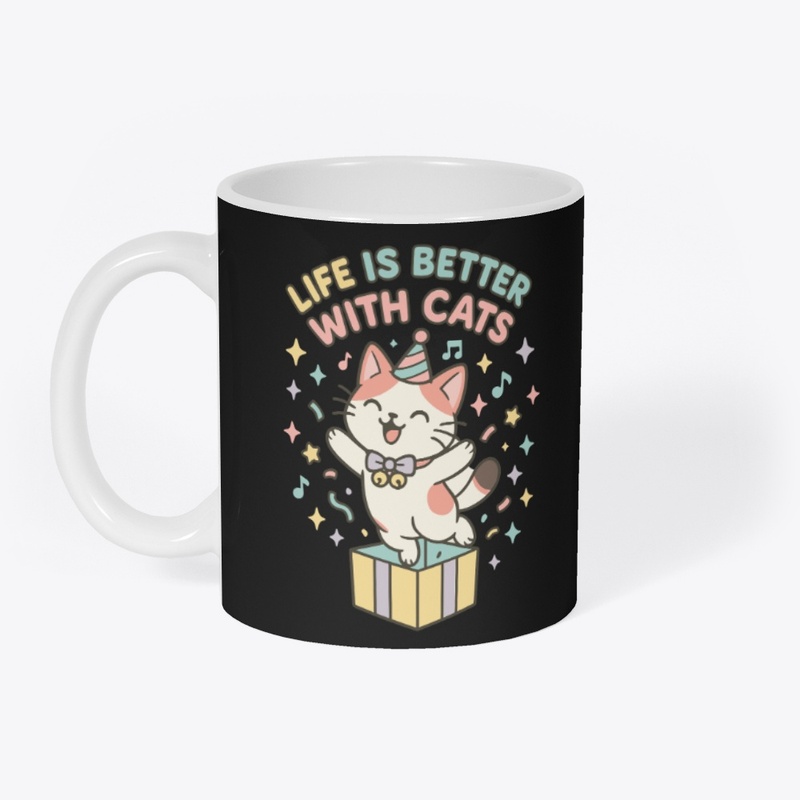 Life Is Better With Cats Gift Box Dance 