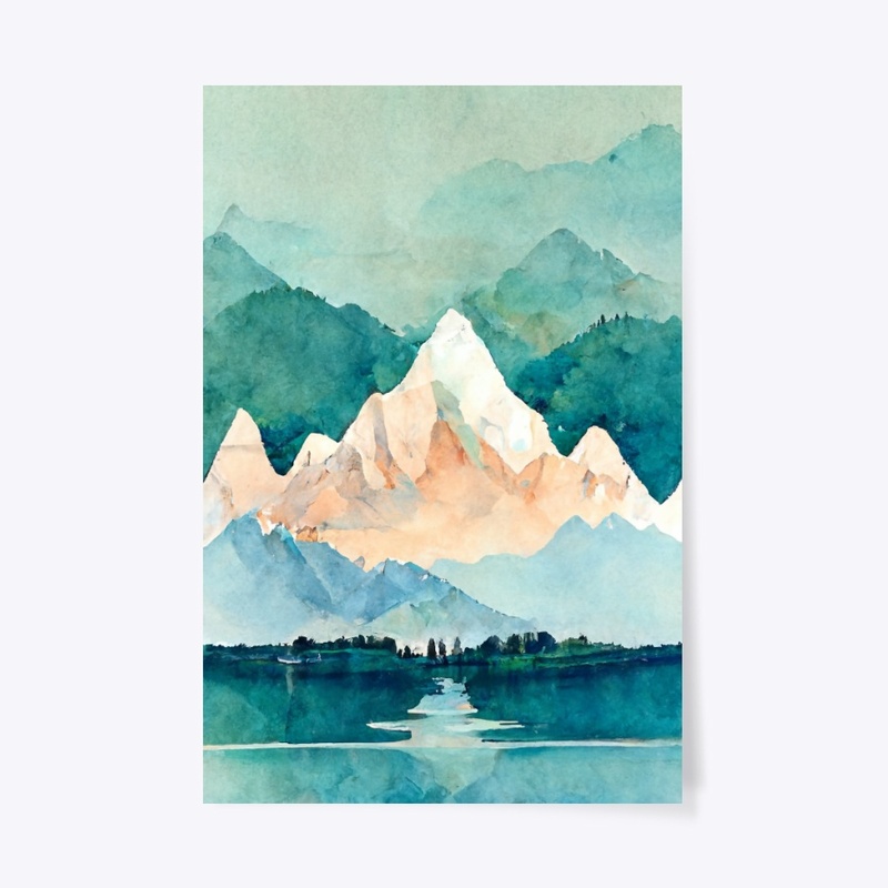 Water Color Mountain