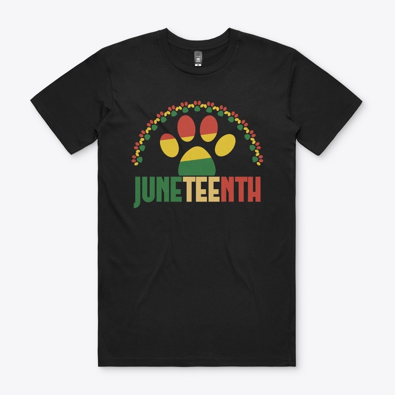 Paw Juneteenth Tshirt Design
